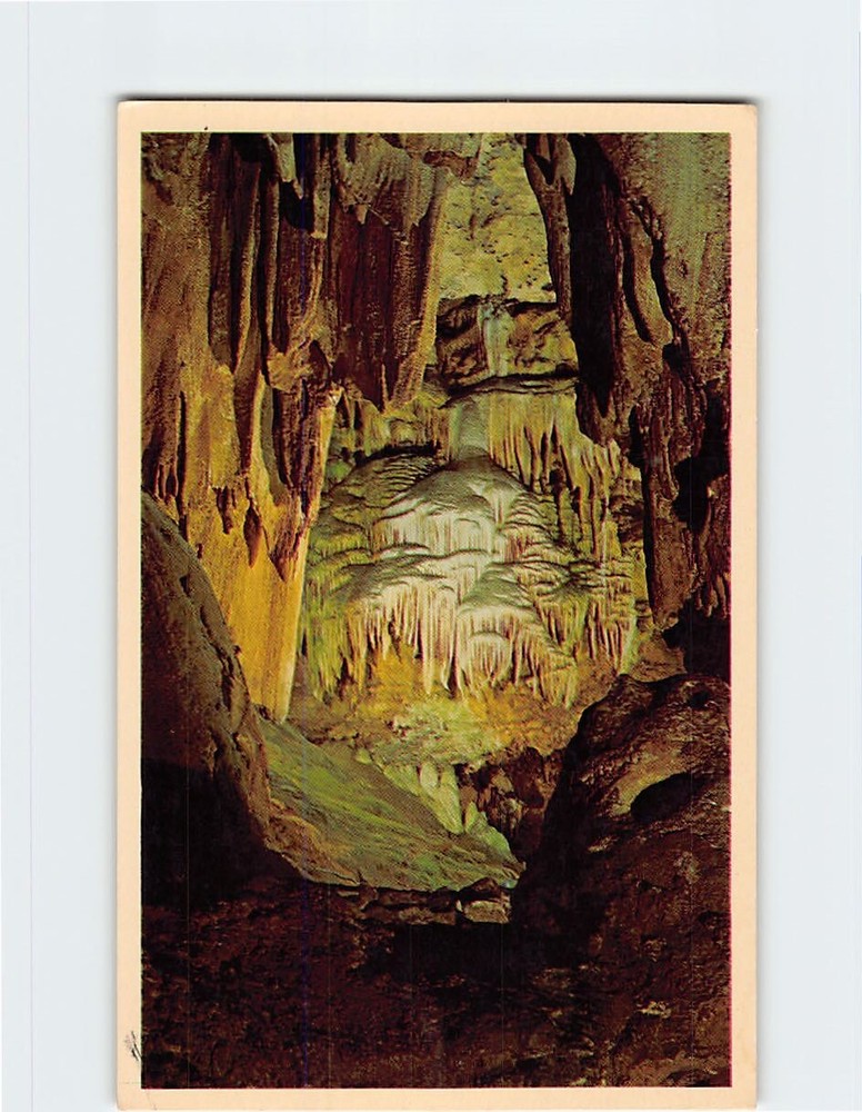 Postcard Titania's Veil Caverns of Luray Virginia USA