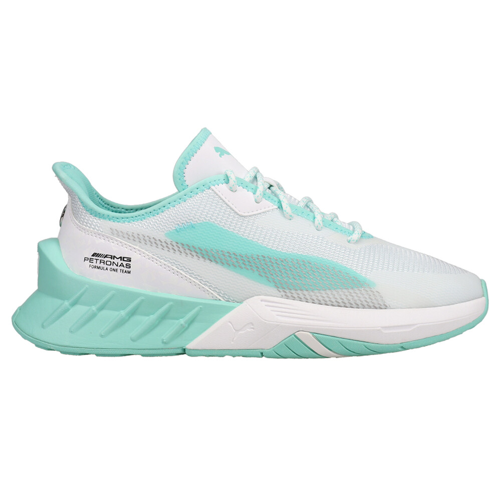 Puma Mapf1 Sl Lace Up  Mens Blue, Green, White Sneakers Casual Shoes 30746801