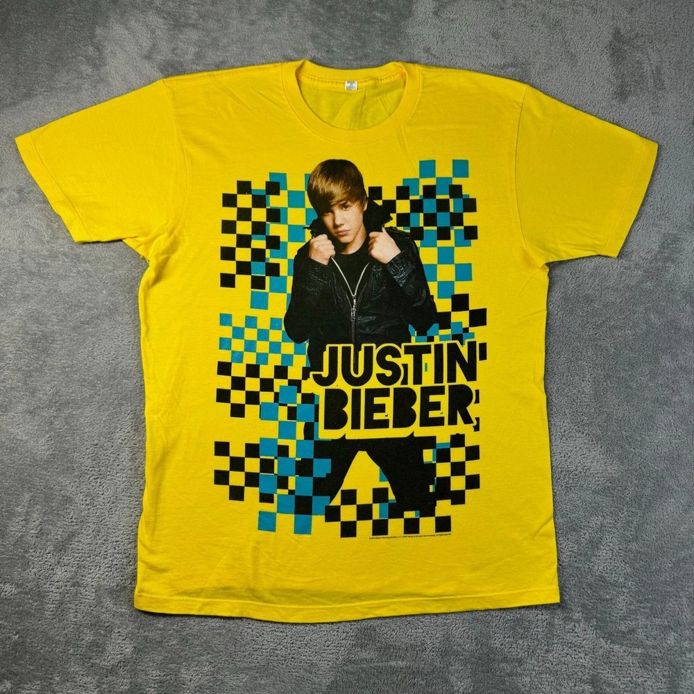 Collection Justin Bieber Yellow 2010 Gift Funny  All Size Tee B07.313