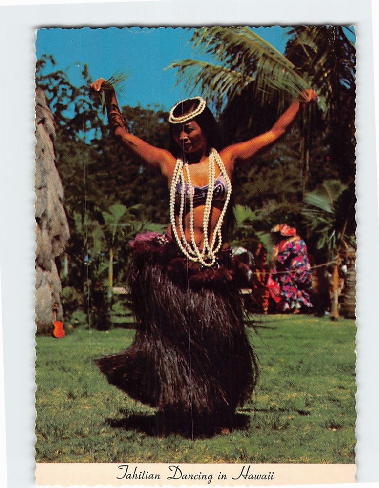 Postcard Tahitian Dancing in Hawaii Kodak Hula Show Honolulu Hawaii USA