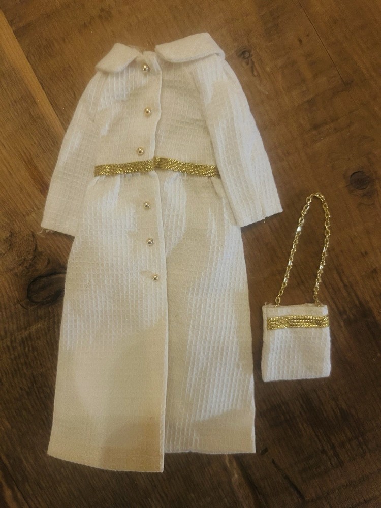 Vintage 1972 Barbie Skipper Fluff Tiff White Bright ‘N Sparkling Fashion 3374