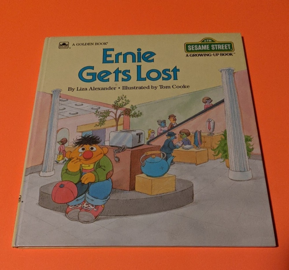 Golden Book: Ernie Gets Lost by Liza Alexander (Hardcover, 1985)