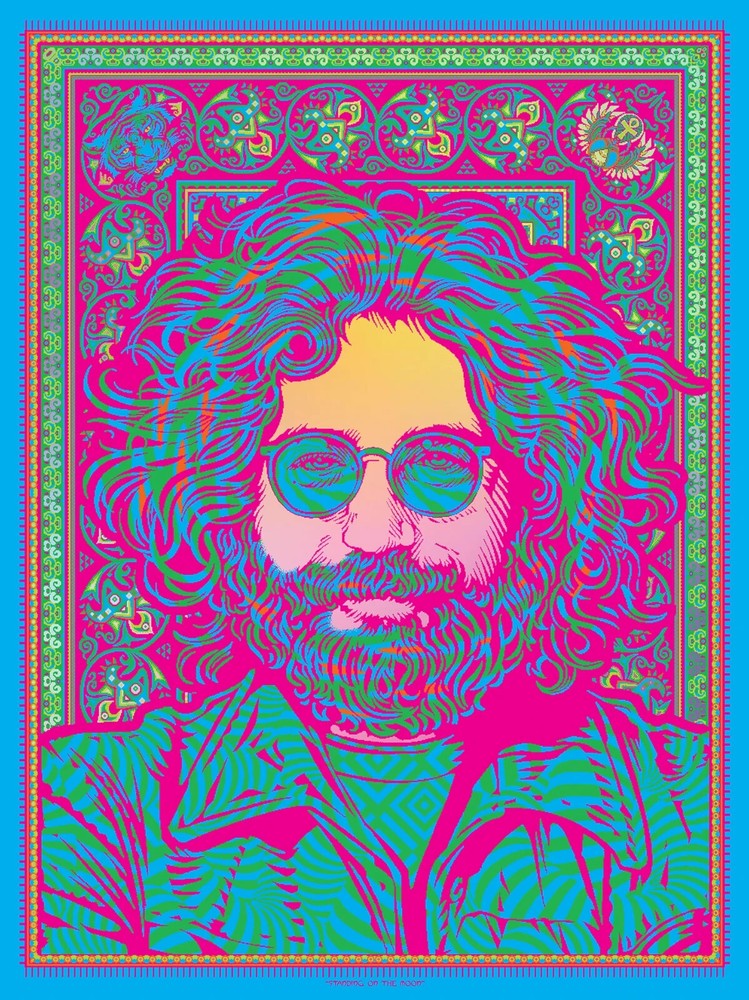 Todd Slater Jerry Garcia Standing On The Moon St Stephen Foil Limited Edition x/100