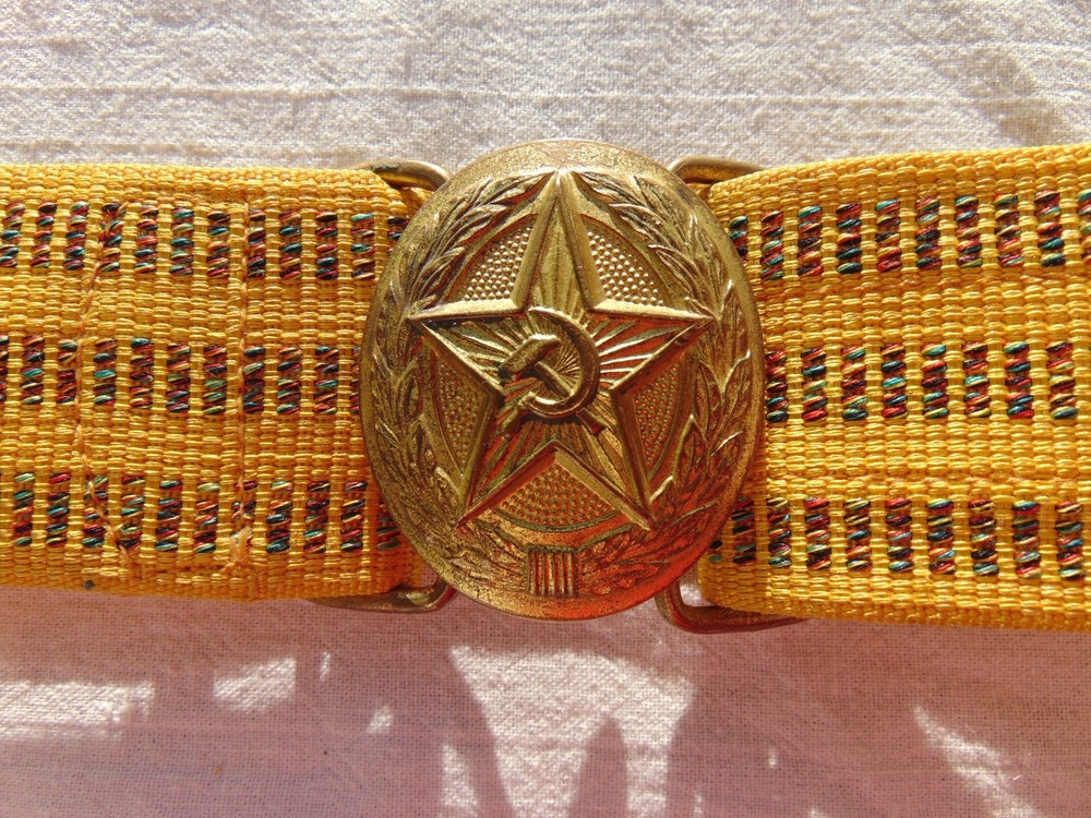 A Soviet officer's ceremonial belt. USSR Army. The belt size is adjustable.