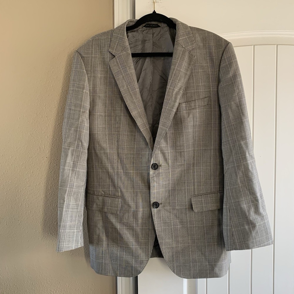 Hugo Boss Suit Blazer Mens Size 42 R 100% Virgin Wool