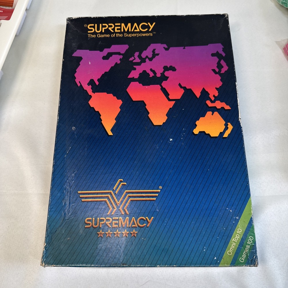 VINTAGE Supremacy COMPLETE 1986 The Game of Superpowers 80s War Strategy Battle