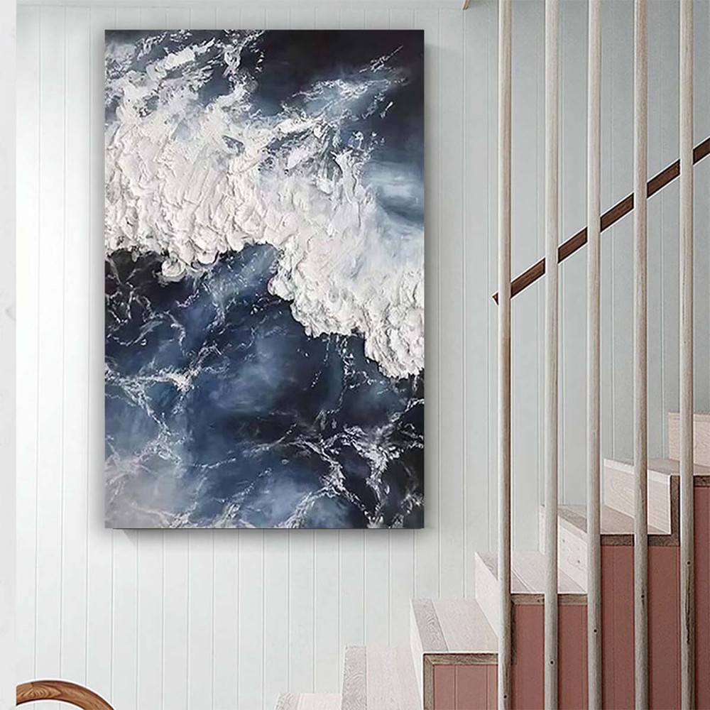 Custom Handmade Canvas Oil Painting Frameless Wall Art Decor Modern #476
