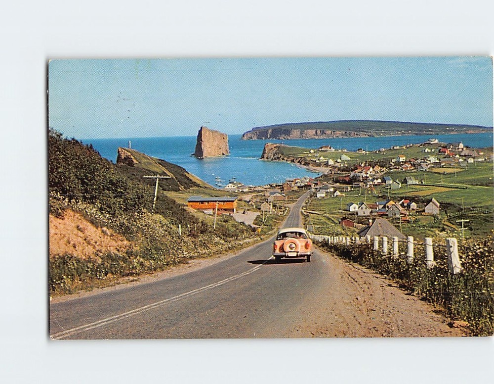 Postcard At Picturesque Perce Quebec Canada