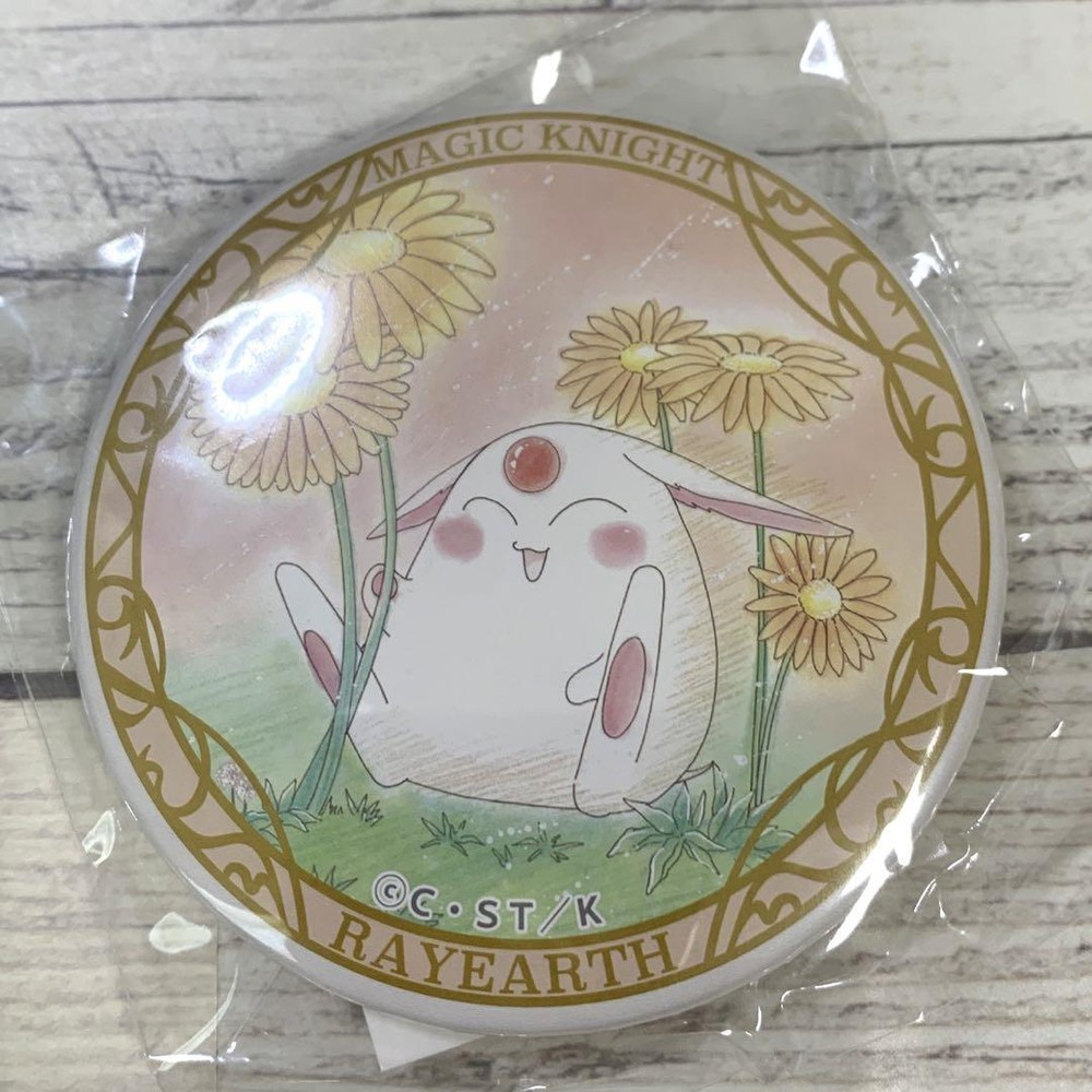 Magic Knight Rayearth Mokona Can Badge  Single Item  Rare Collectible