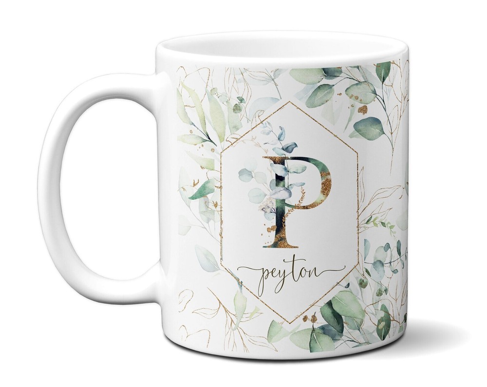 Personalized Letter Custom Mug Gift Idea For Woman Coworker Colleague Employee B