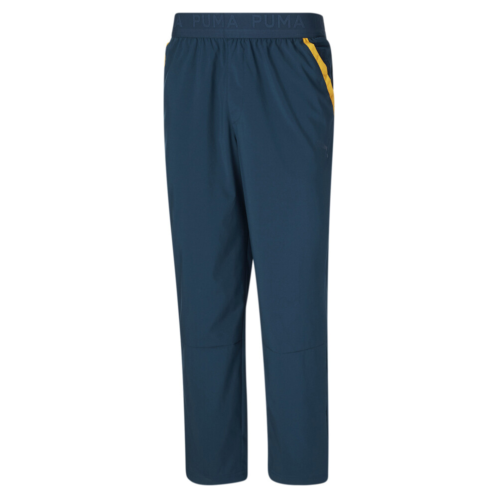 Puma Train Woven Athletic Pant Mens Blue Athletic Casual Bottoms 521737-65