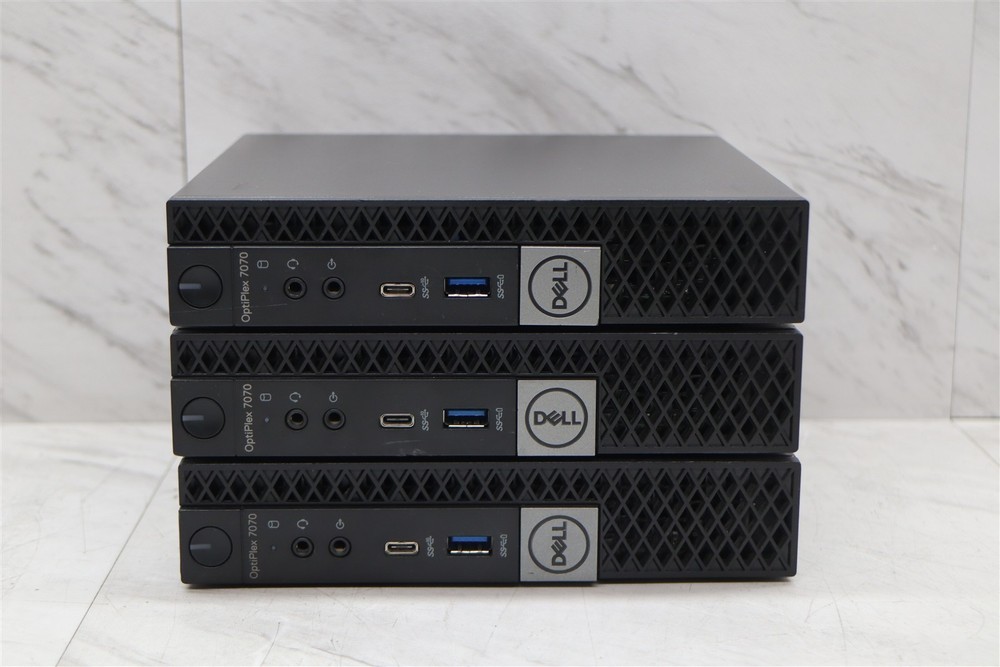 3 LOT - Dell Optiplex 7070 Micro PC Computer Intel i5-9500T 2.20GHz 8GB RAM