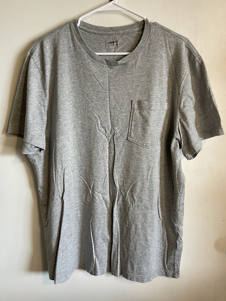 Size L - J Crew Mens Broken In Gray Pocket T-Shirt