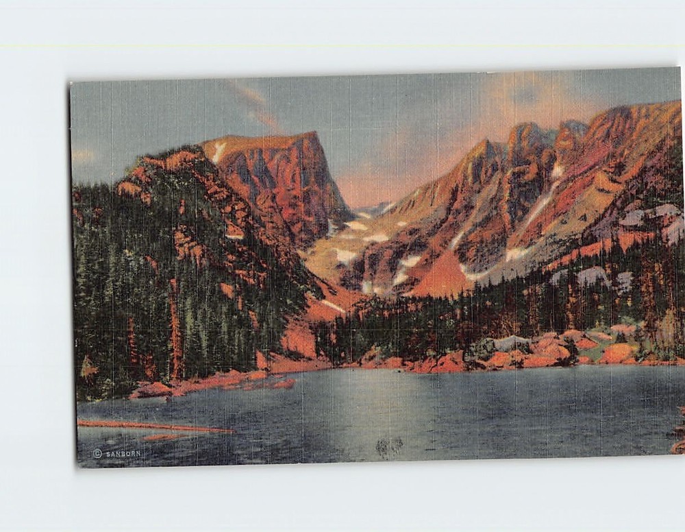 Postcard Dream Lake And Hallett Peak Rocky Mountain National Park Colorado