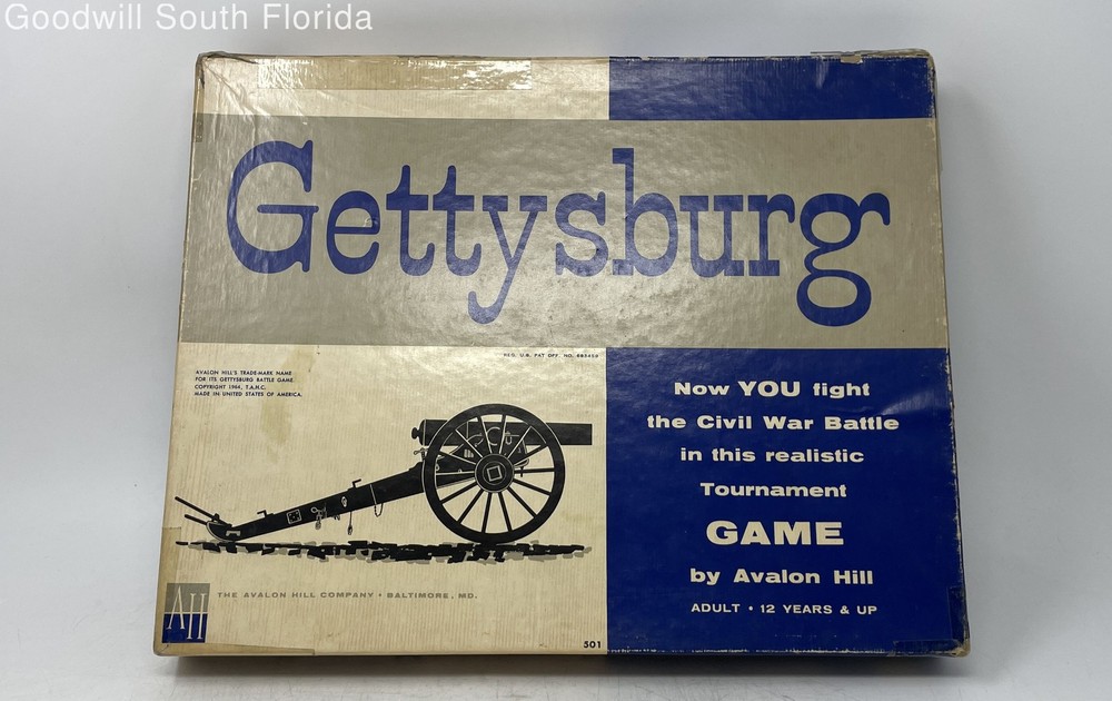 Gettysburg Collectible Theme Civil War Game Board Game By Avalon Hill