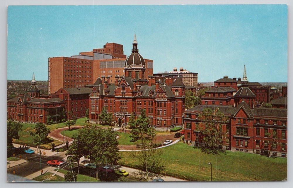 Johns Hopkins Hospital Baltimore MD Plastichrome Postcard Vintage