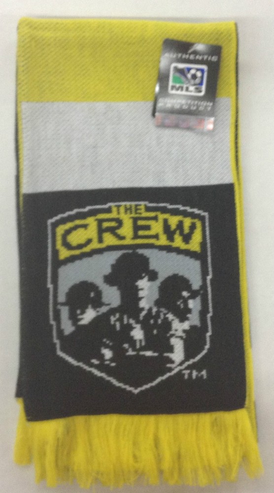 NWT MLS Columbus Crew Adidas Authentic Fan Winter Knit Tassel Soccer Scarf NEW