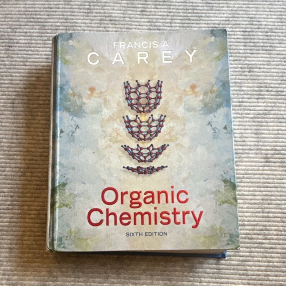 Organic Chemistry Sixth Edition Hardcover Book by Francis A. Carey