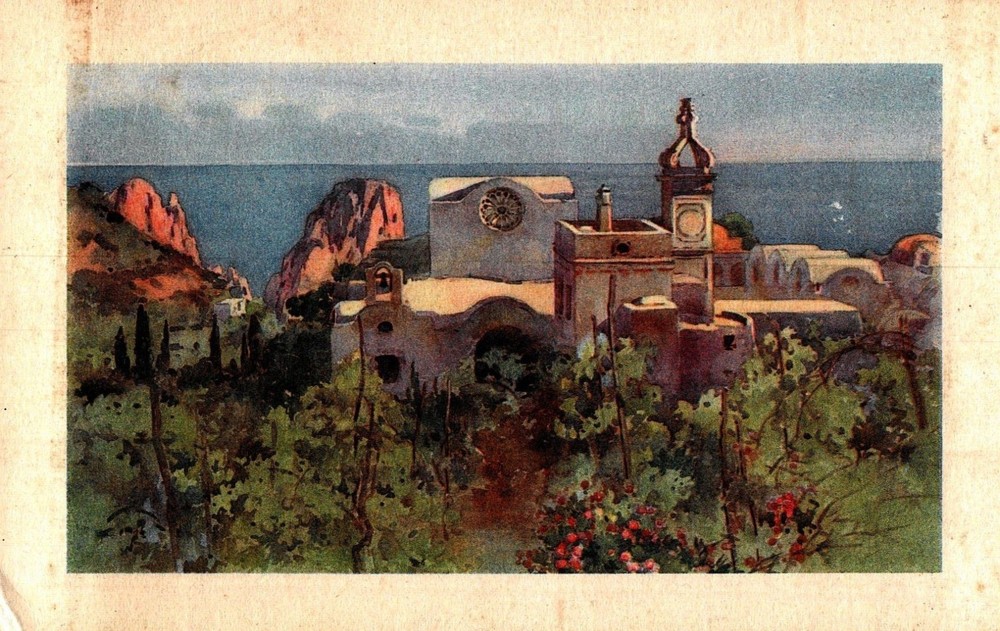 Capri-La Certosa,  Vintage Postcard