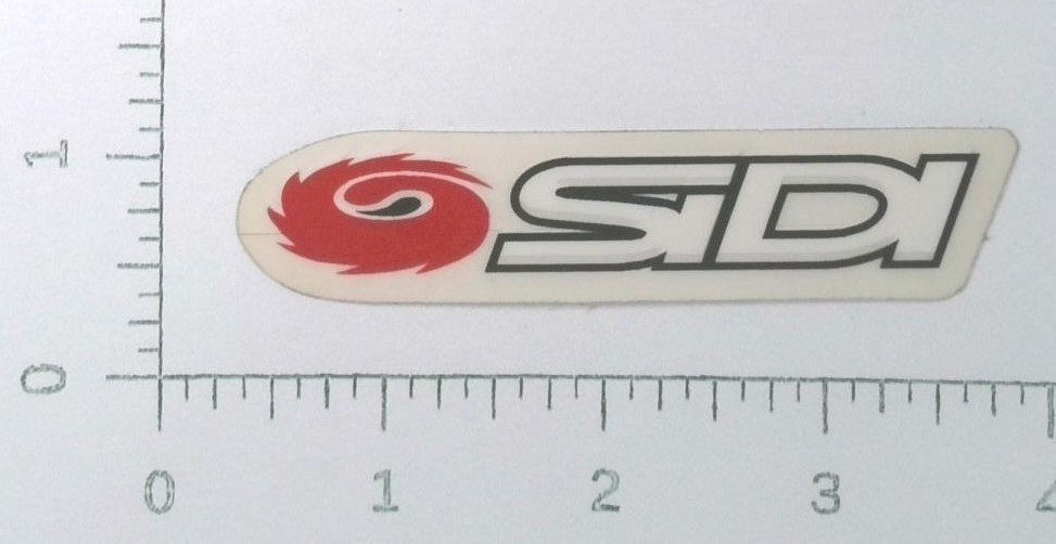 Vintage Sidi Italian Made Motorcycle Footwear Advertising Sticker Decal