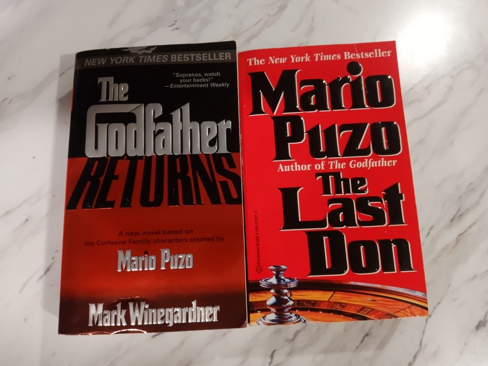 Mario Puzo 2 Book Lot - The Godfather Returns & The Last Don