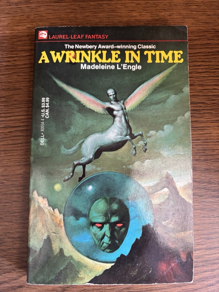Vintage 1976 A Wrinkle in Time - Madeleine L'Engle - Dell Laurel-Leaf PB