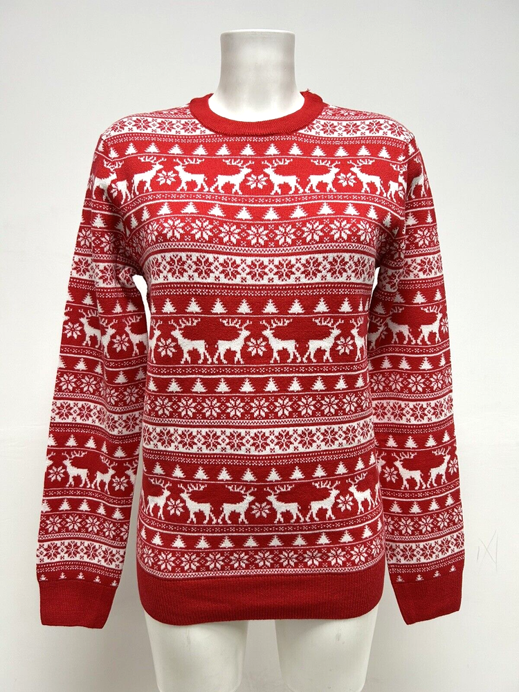 Ladies GORGEOUS Printed Christmas Jumper Sizes 6 8 10 12 14 16 18 20 22 24