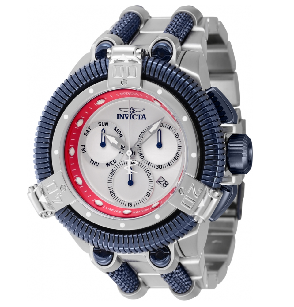 Invicta Reserve King Python Men's 50mm Limited Silver Swiss Chrono Watch 46245