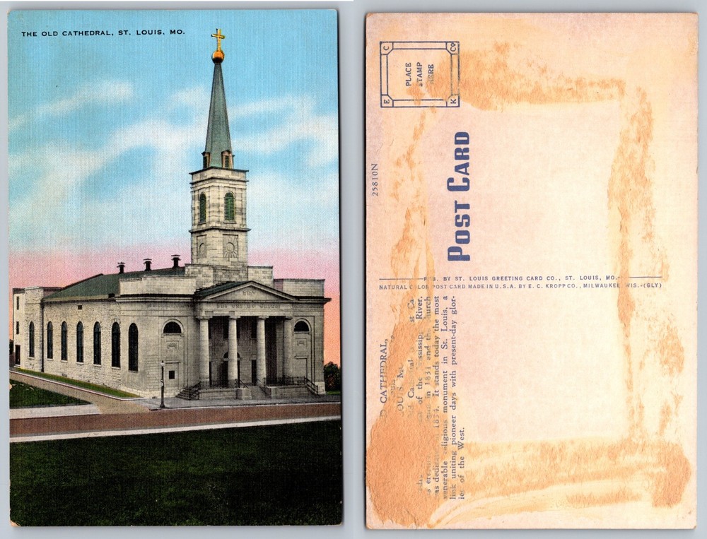 Old Cathedral St Louis Missouri MO Postcard