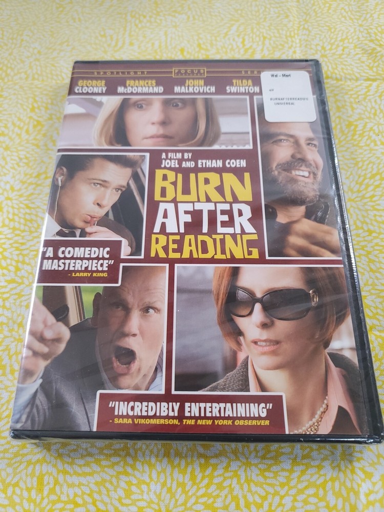 Burn After Reading - George Clooney Brad Pitt - DVD  Fast Shipping Brand New