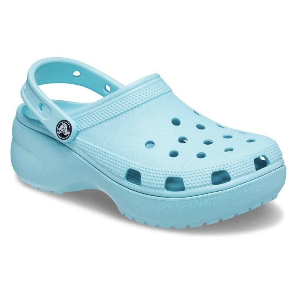 Crocs Classic Platform Clog Roomy Fit Pure Water Blue Women’s Size 10 NEW