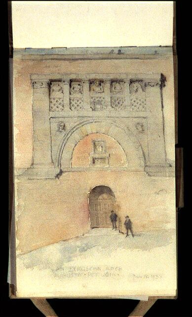 Photo:An Etruscan arch, Augusta, Perugia