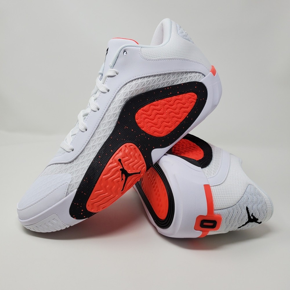 Jordan Tatum 2 Red Cement Men’s Size 12 White Bright Crimson Black FJ6457-106