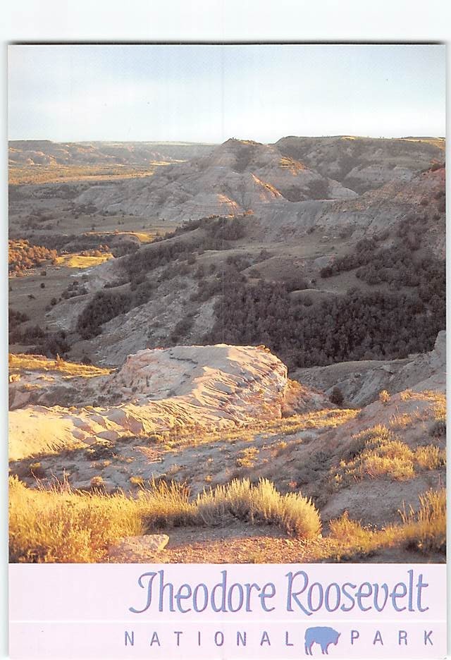 Postcard Theodore Roosevelt National Park North Dakota USA