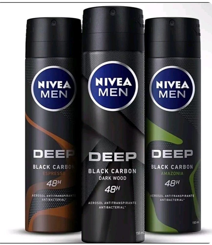 NIVEA Men 48H Dark Wood Espresso Deodorant Spray 3-Pack
