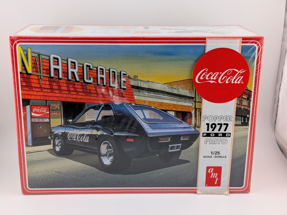 AMT Coca Cola 1977 Ford Pinto Popper 1/25 Scale Model Kit New Sealed
