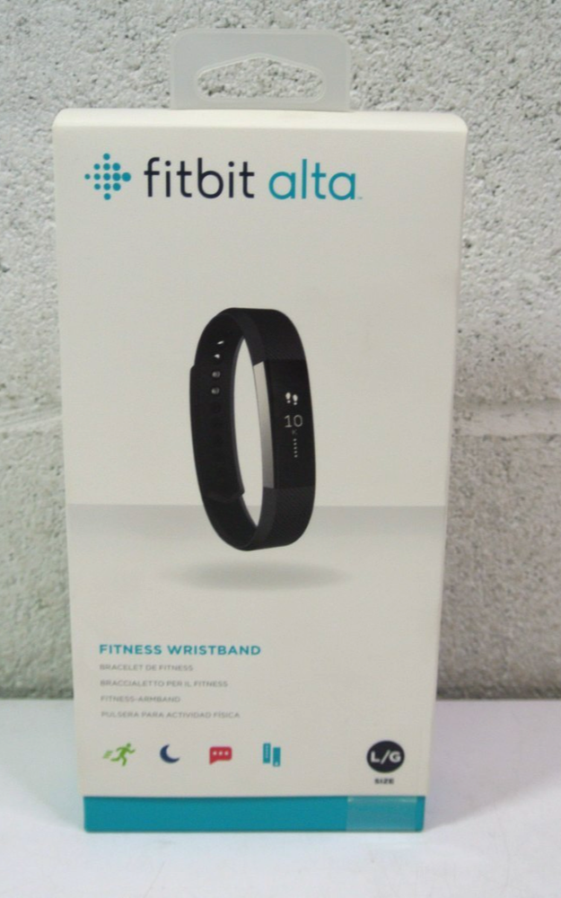 Fitbit Alta FB406BKL-EU Fitness Activity Tracker, Large - Black