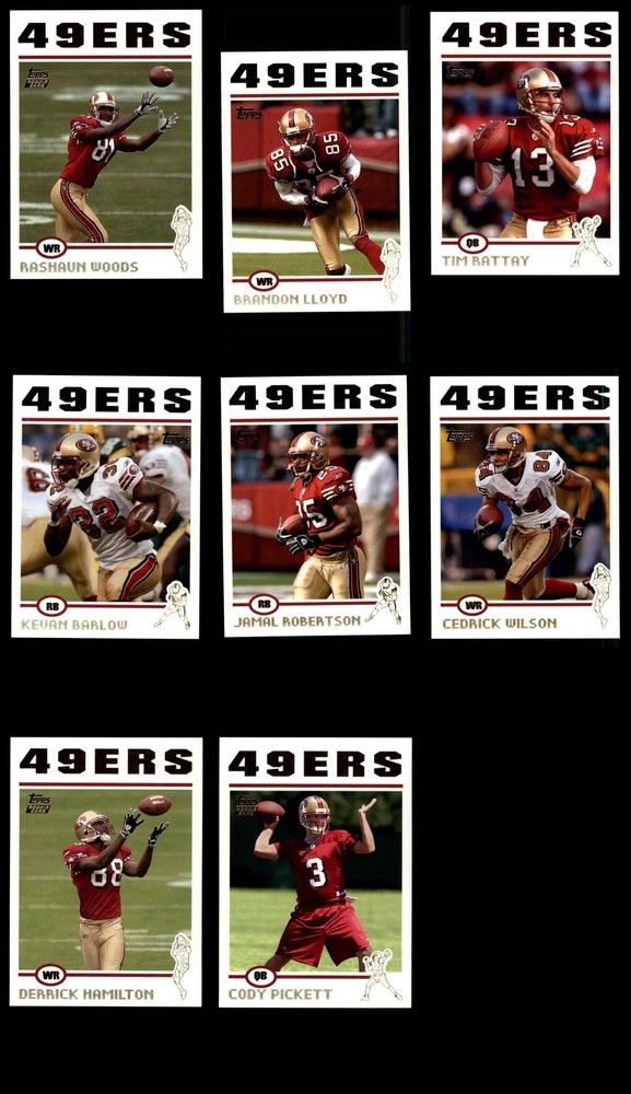 2004 Topps San Francisco 49ers Team Set 8 - NM/MT 7168805