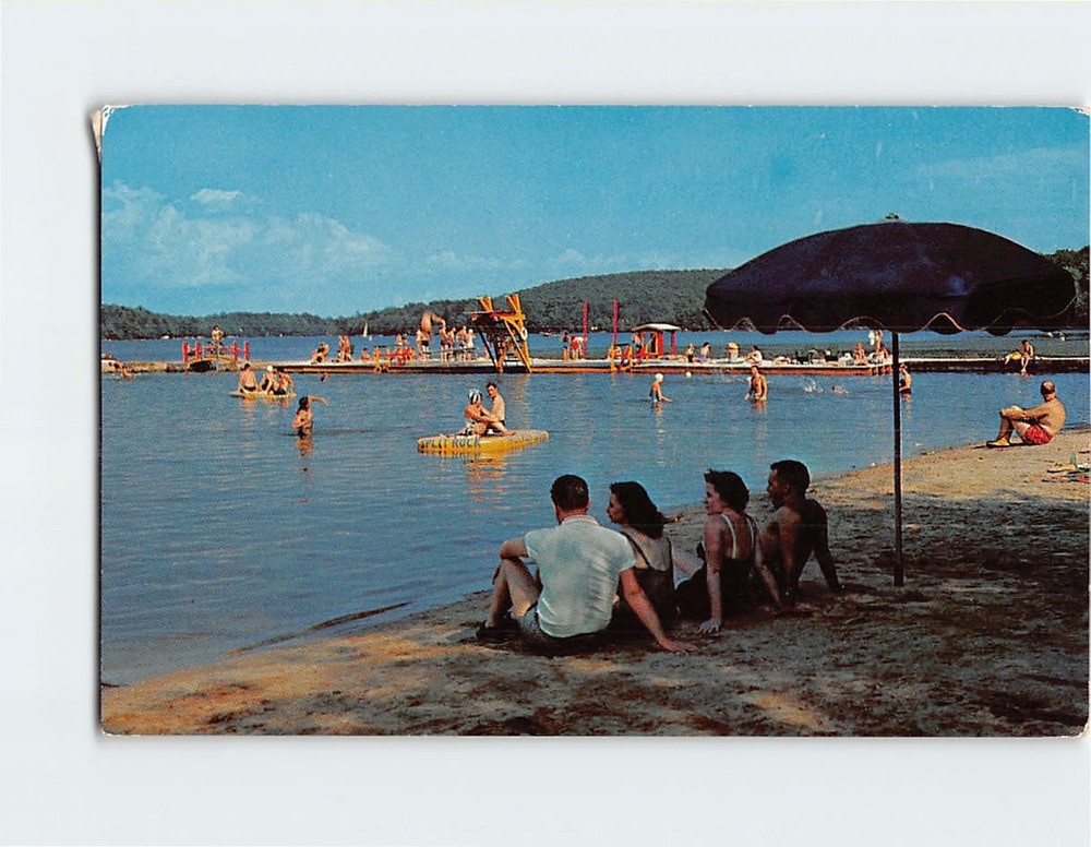 Postcard Lake Harmony at Split Rock Lodge Pocono Mountains Pennsylvania USA