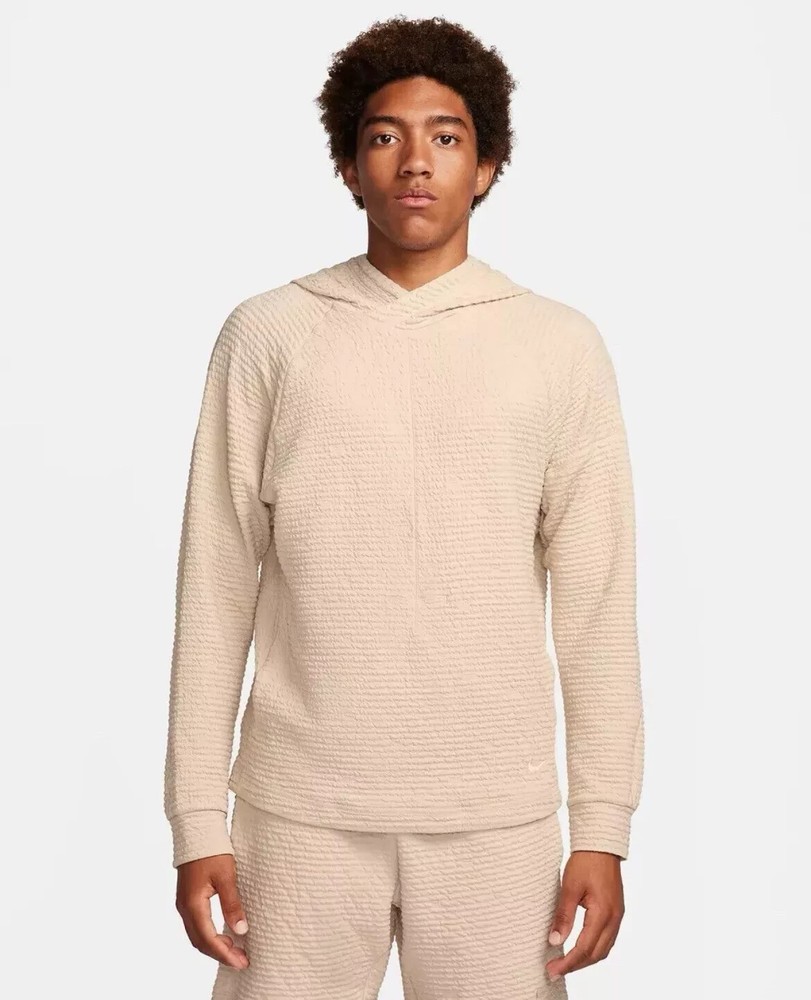 Nike Yoga Tech Nomad Dri-FIT Sandrift Pullover Hoodie Men’s Size S (DV9875-126)