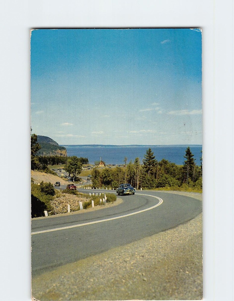 Postcard Road Scene Fundy National Park New Brunswick Canada