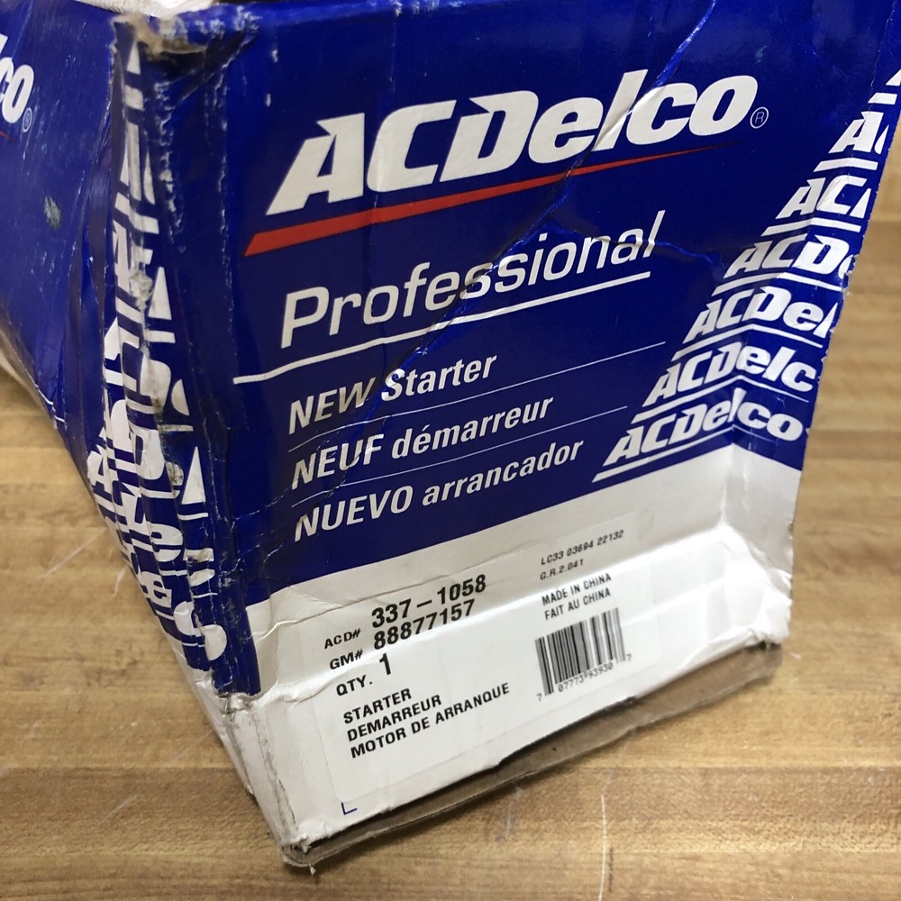 ACDelco 337-1058 High-Performance Starter Motor for Reliable Ignition