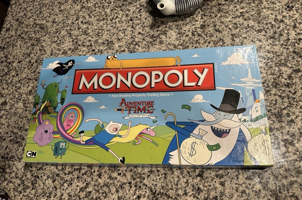 Monopoly Adventure Time Collector’s Edition Board Game Cartoon Network COMPLETE