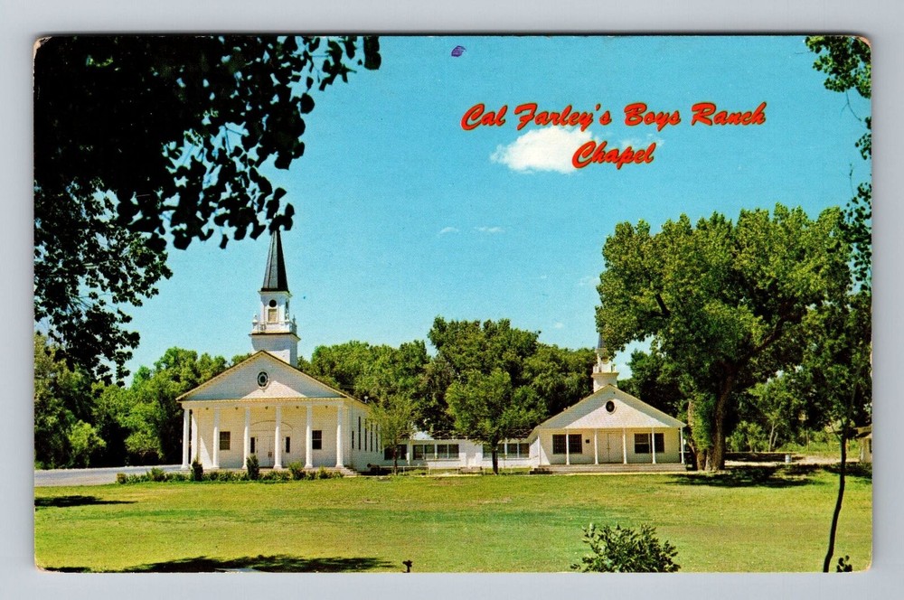 Amarillo TX-Texas, Cal Farley's Boys Ranch, Chapel, Vintage Postcard