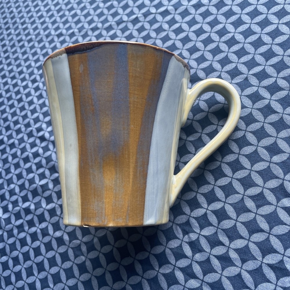 Caribou Coffee Mug Cup 14 Oz Dishwasher & Microwave Safe Glazed Clay See Pics
