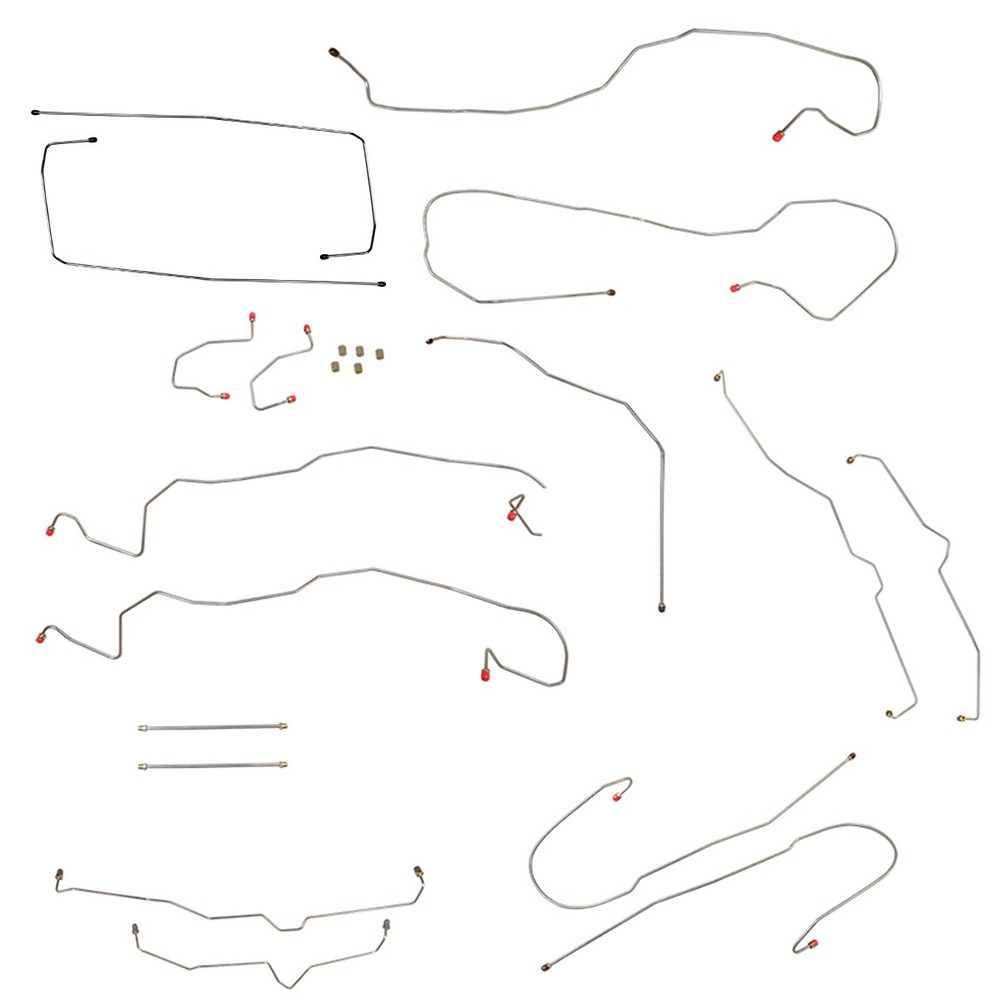 2000-07 Tahoe Avalanche Yukon Suburban Escalade 4WD TC Brake Line Kit Stainless