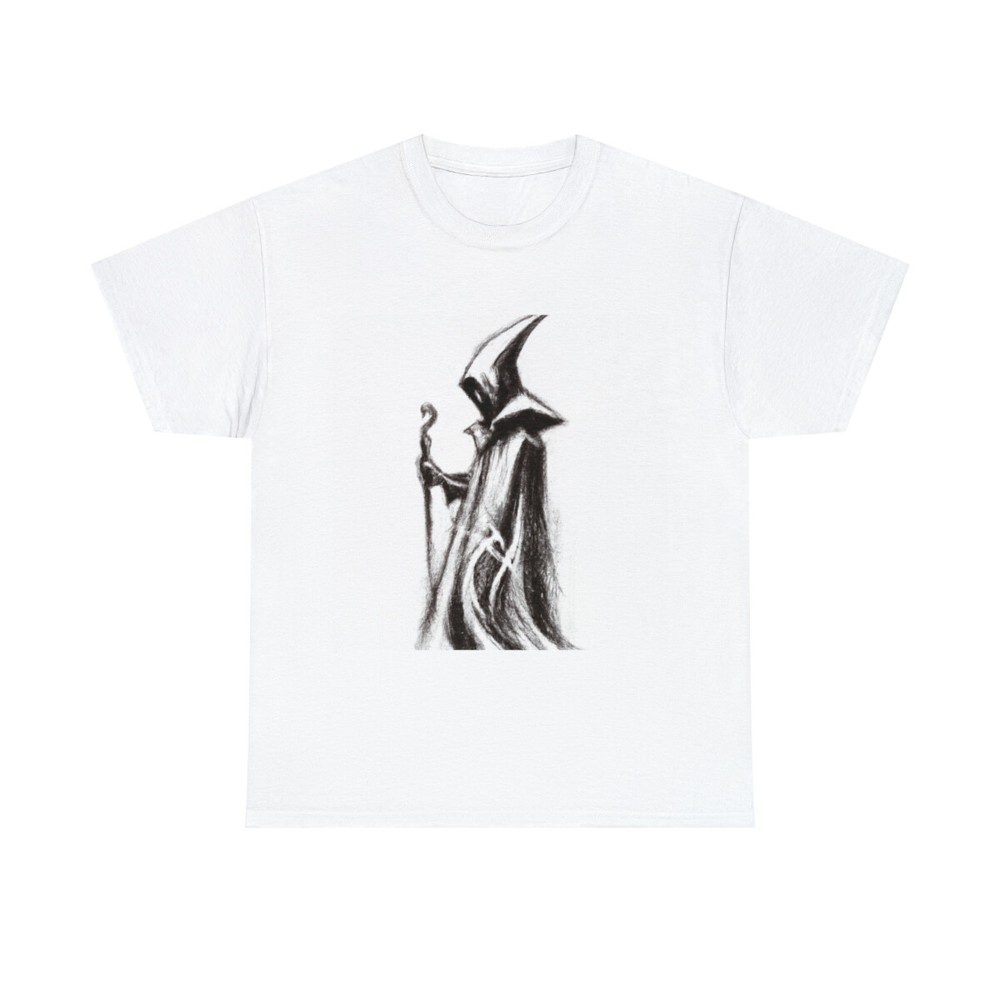 Dark Fantasy Art T Shirt Horror Goth Metal Band Tee Tour Halloween Horror Scary