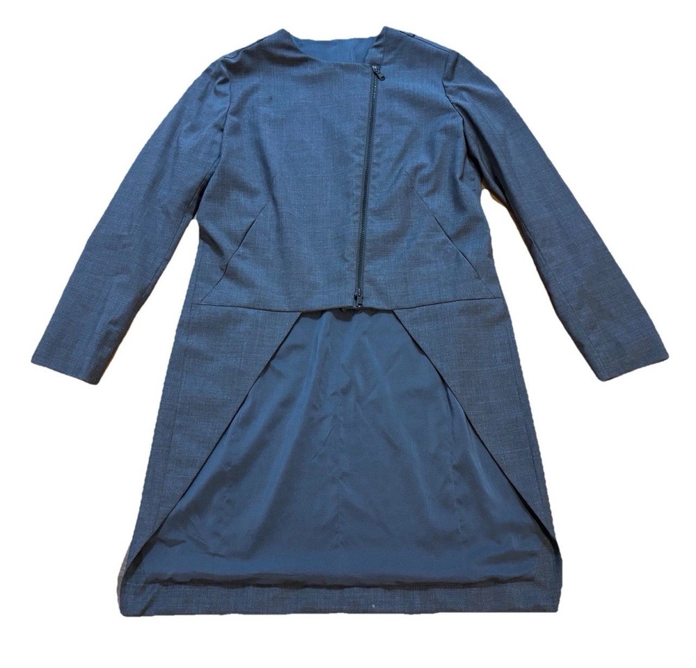 Brunello Cucinelli Women Long Jacket Dress Wool Size 44 / L Italy