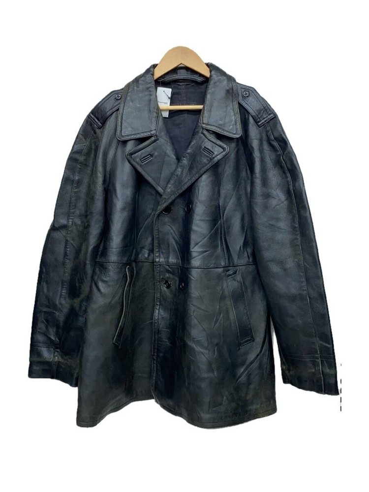 French Military Motorcycle/Leather Jacket Blouson/-/Leather/Blk 3505