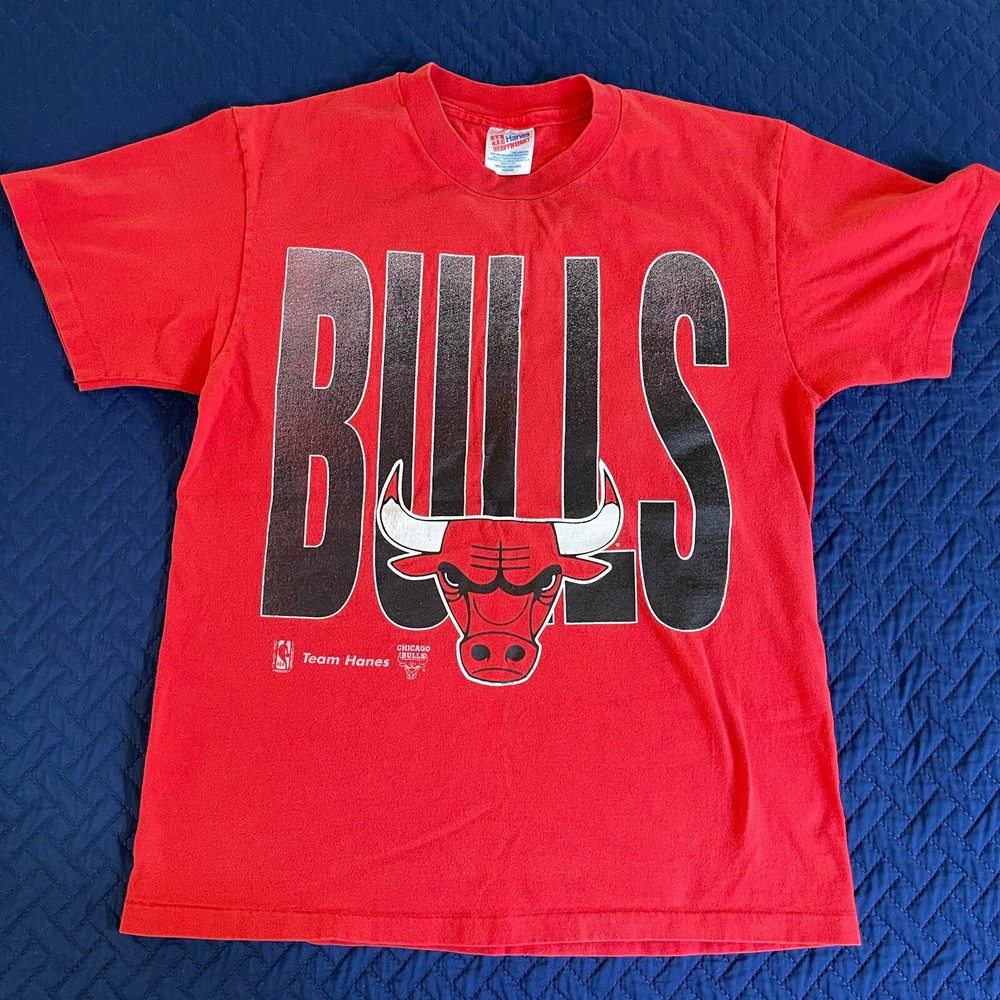 90s single stitch Chicago Bulls red t shirt Adult M